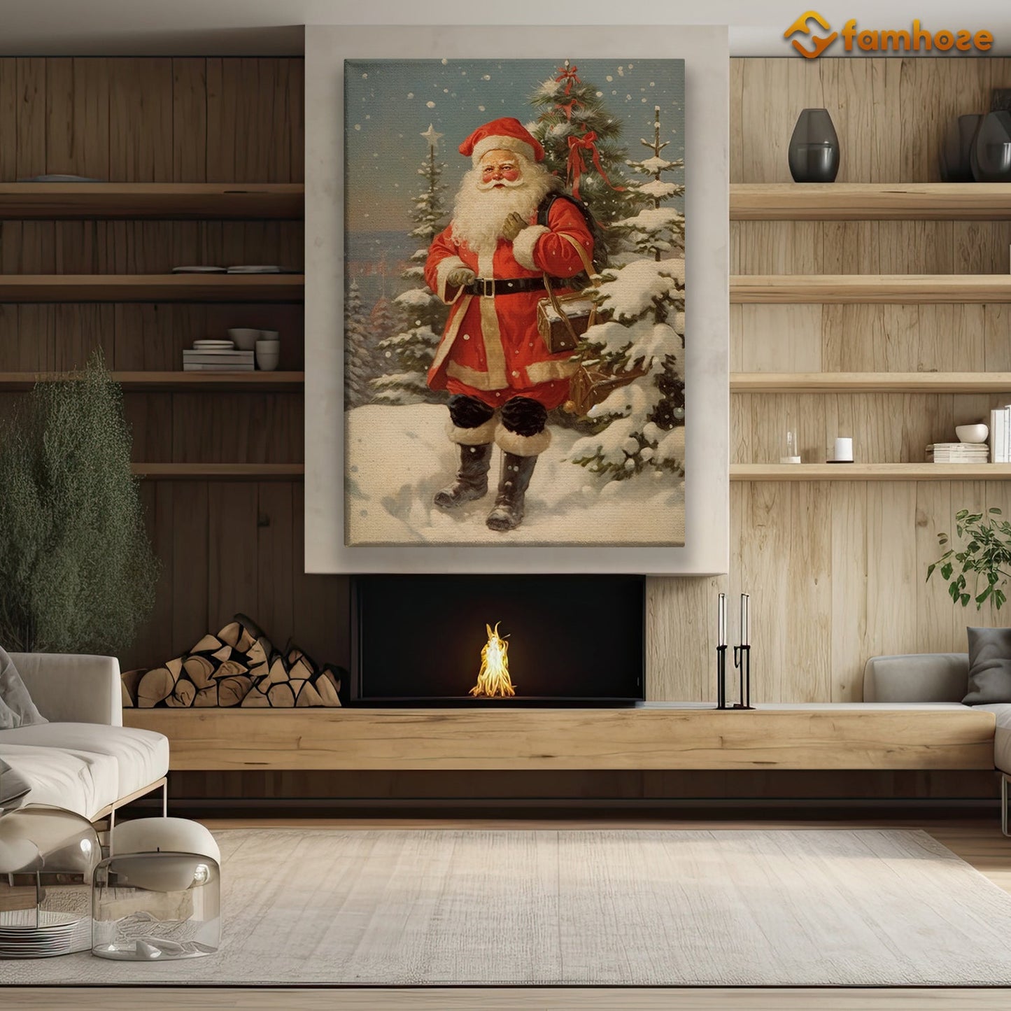 Come Here I Have A Gift For You Christmas Canvas Painting, Xmas Wall Art Decor - Christmas Poster Gift For Decorating Your Home