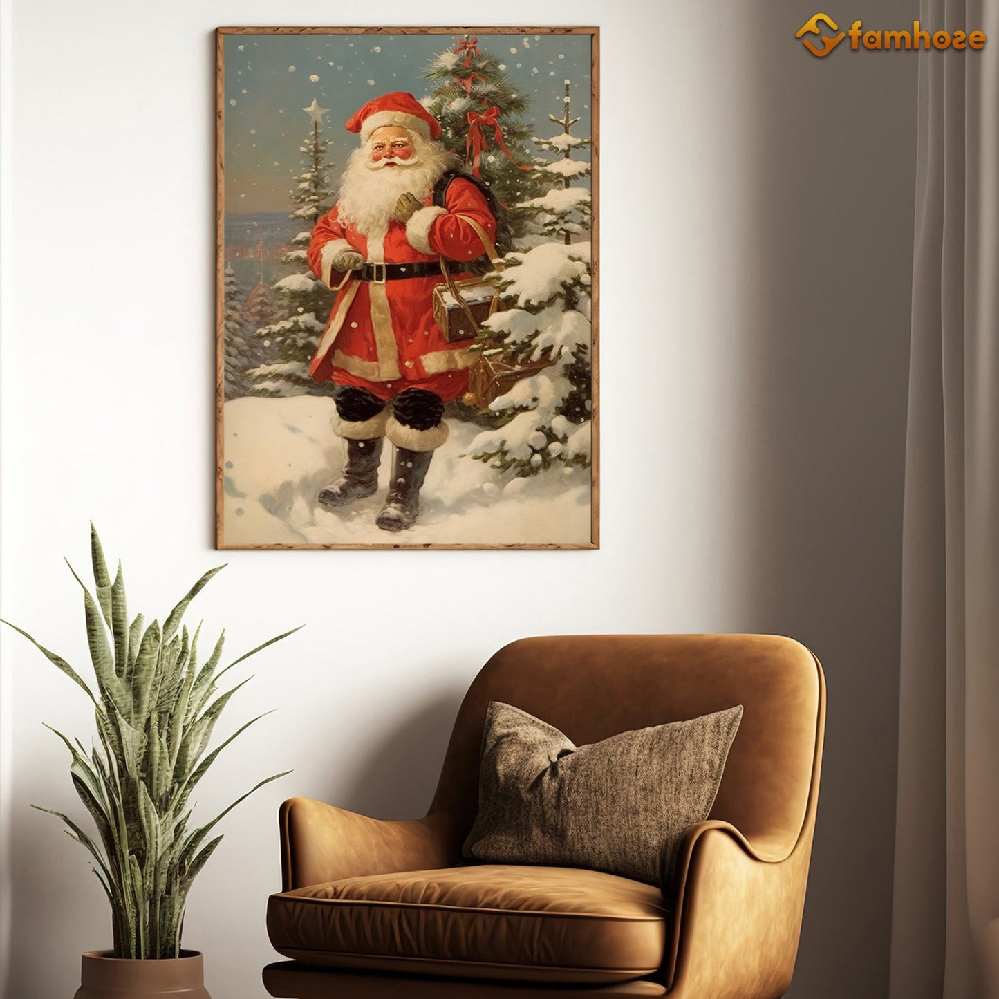 Come Here I Have A Gift For You Christmas Canvas Painting, Xmas Wall Art Decor - Christmas Poster Gift For Decorating Your Home