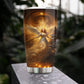 Starlight Angel's Embrace, Angel Christmas Stainless Steel Tumbler, Xmas Gift For Angel Lovers