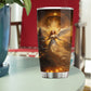 Starlight Angel's Embrace, Angel Christmas Stainless Steel Tumbler, Xmas Gift For Angel Lovers