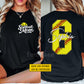 Personalized Softball Mom Two-side T-shirt, Softball Mom Pride Tees Mother's Day Gift For Softball Lovers