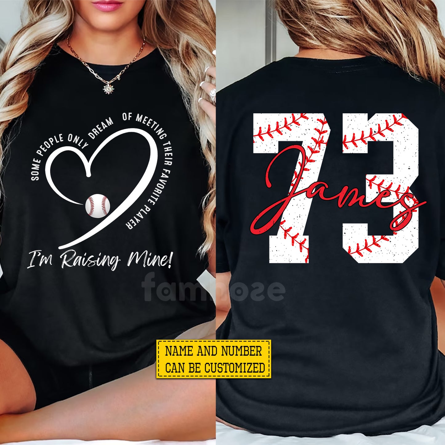Personalized Baseball Two-side T-shirt, Some People Only Dream Of Meeting Their Favorite Player Tees Gift For Baseball Lovers