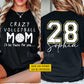Personalized Volleyball Mom Two-side T-shirt, Crazy Volleyball Mom Tees Mother's Day Gift For Volleyball Lovers