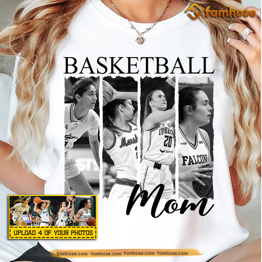 Personalized Basketball Mom T-shirt, Basketball Mom Sport Tees Mother's Day Gift For Basketball Lovers