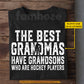 Personalized Hockey Grandmas Grandsons T-shirt, The Best Grandmas Have Grandsons Tees Mother's Day Gift For Hockey Lover