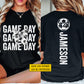 Personalized Soccer Mom Two-side T-shirt, Game Day Tees Mother's Day Gift For Soccer Lovers
