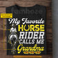 Personalized Cowgirl Grandma T-shirt, My Favorite Horse Rider Calls Me Grandma Tees Gift For Cowgirls