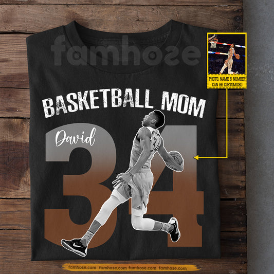 Personalized Basketball Mom T-shirt, Basketball Mom Sport Tees Mother's Day Gift For Basketball Lover