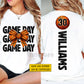 Personalized Basketball Two-sided T-shirt, Game Day Sport Tees Gift For Basketball Lovers