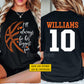 Personalized Basketball Two-sided T-shirt, I'll Always Be His Biggest Fan Sport Tees Gift For Basketball Lovers