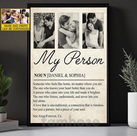 Personalized Love Canvas Painting, Someone Who Feels Like Home Wall Art Decor, Poster Gift For Couple