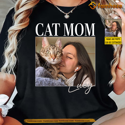 Personalized Cat Mom T-shirt, Cat's Mom Tees Mother's Day Gift For Cat Lovers