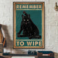 Funny Black Cat Bathroom Poster & Canvas, Remember To Wipe, Gift For Cat Lovers, Cat Owners