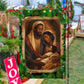 The Holy Family's Christmas Blessing, Christians Xmas Garden Flag & House Flag, Nativity Christians Flag Gift