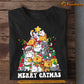 Cat Christmas T-shirt, Merry Catmas, Gift For Cat Lovers, Cat Tees, Cat Owners