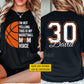 Funny Personalized Basketball Mom Two-sided T-shirt, This Is My Basketball Mom Voice Tees Mother's Day Gift For Basketball Lovers