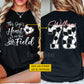 Personalized Soccer Two-sided T-shirt, This Heart Is On That Field Sport Tees Gift For Soccer Lovers