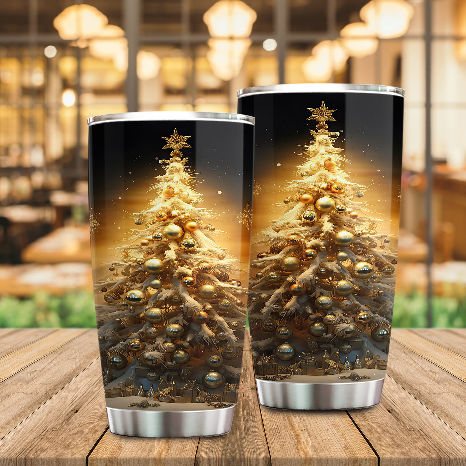 Xmas Stainless Steel Tumbler