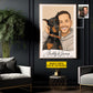 Personalized Dog Dad Canvas Painting, Pet And Owner Portrait Wall Art Decor, Poster Gift For Dog Lovers