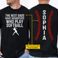 Personalized Softball Dad Two-sided T-shirt, The Best Dads Have Daughters Who Play Softball Sport Tees Father's Day Gift For Softball Lover