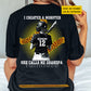 Personalized Softball Grandpa Backside T-shirt, I Created A Monster She Calls Me Grandpa Sport Tees Father's Day Gift For Softball Lovers