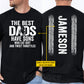 Funny Personalized Dirt Bike Dad Son Two-sided T-shirt, The Best Dads Have Sons Who Eat Dirt And Twist Throttles Sport Tees Father's Day Gift For Motocross Lover