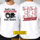 Personalized Baseball Grandparent Two-sided T-shirt, That's My Grandson Out There Tees Gift For Baseball Lovers