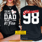 Personalized Baseball Dad Two-sided T-shirt, I'm Not Just His Dad Sport Tees Father's Day Gift For Baseball Lovers