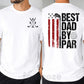 Personalized Golf Dad Two-sided T-shirt, Best Dad By Par Tees Father's Day Gift For Golf Lovers