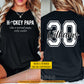 Personalized Hockey Dad Two-sided T-shirt, Hockey Papa Sport Tees Father's Day Gift For Hockey Lovers