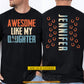 Personalized Horse Riding Parent Two-sided T-shirt, Awesome Like My Daughter Sport Tees Gift For Horse Lovers