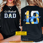 Personalized Volleyball Dada Two-sided T-shirt, Volleyball Dad Sport Tees Father's Day Gift For Volleyball Lovers