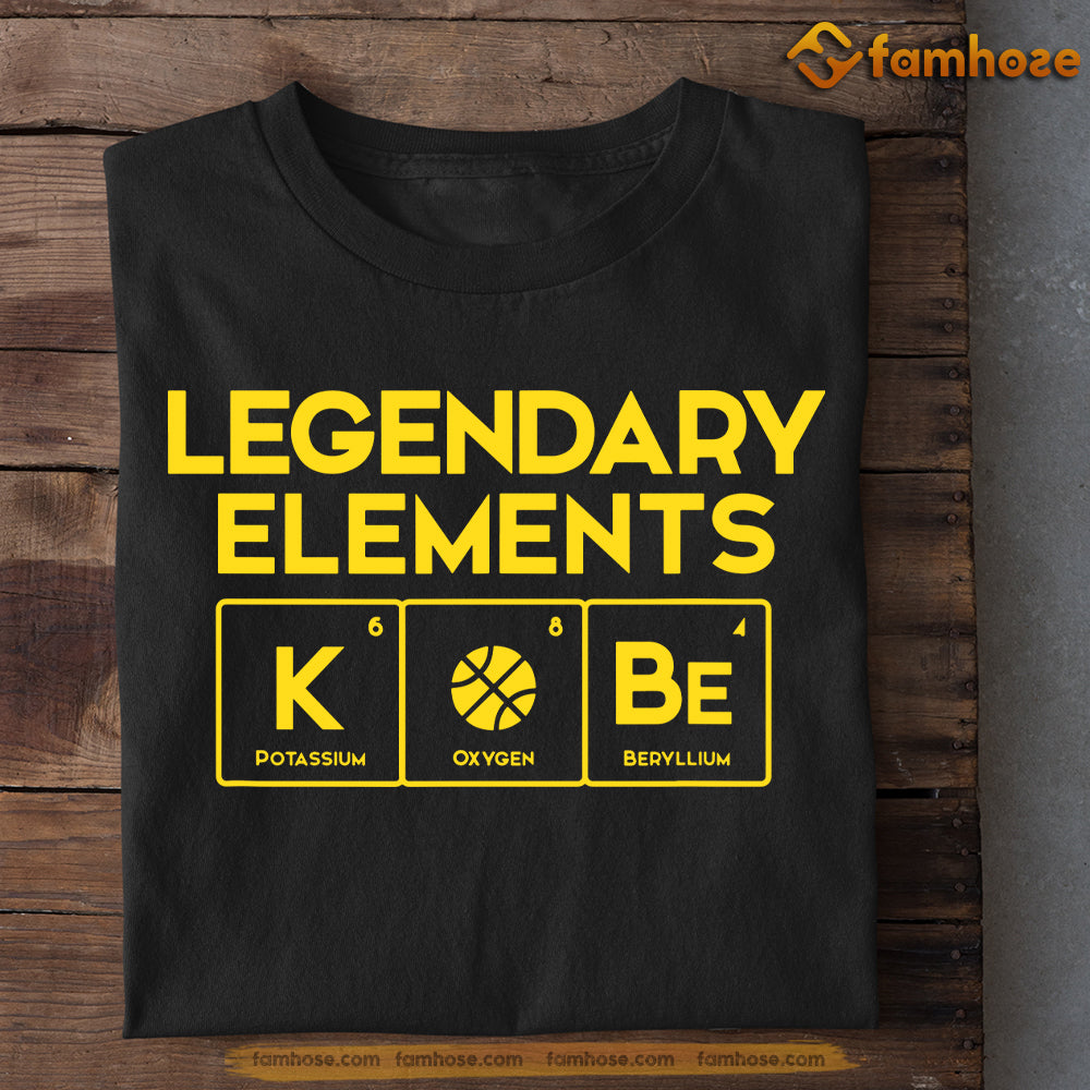 Basketball T-shirt, Legendary Elements, Gift For Basketball Lovers, Basketball Tees