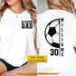 Personalized Soccer Dada Two-sided T-shirt, Soccer Dad Tees Father's Day Gift For Soccer Lovers