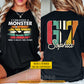 Vintage Personalized Soccer Dad Two-sided T-shirt, I Created A Monster Sport Tees Father's Day Gift For Soccer Lovers