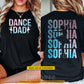 Personalized Ballet Dada Two-sided T-shirt, Ballet Dad Sport Tees Father's Day Gift For Ballet Lovers