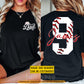 Personalized Baseball Dad Two-side T-shirt, Raising Sluggers With Pride Tees Father's Day Gift For Baseball Lover