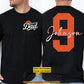 Personalized Basketball Dad Two-sided T-shirt, Raising Ballers With Pride Sport Tees Father's Day Gift For Basketball Lover