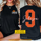 Personalized Basketball Mom Two-side T-shirt, Basketball Mom Design Tees Mother's Day Gift For Basketball Lovers