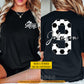 Personalized Soccer Mom Two-side T-shirt, Soccer Mom Design Tees Mother's Day Gift For Soccer Lovers