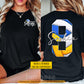 Personalized Volleyball Mom Two-side T-shirt, Volleyball Mom Design Tees Mother's Day Gift For Volleyball Lovers