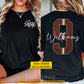 Personalized Football Mom Two-side T-shirt, Football Mom Design Tees Mother's Day Gift For Football Lovers