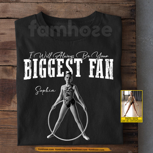 Personalized Gymnastics Parents T-shirt, I Will Always Be Your Biggest Fan Tees Gift For Gymnastics Lovers