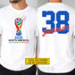 Personalized International Soccer Championship 2026 Two-sided T-shirt, North America Football Tournament 2026 Tees Sport Gift