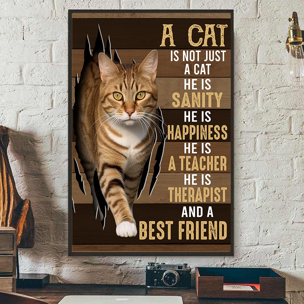 A Cat Is Not Just A Cat, Cat Canvas Painting, Wall Art Decor - Poster Gift For Cat Lovers