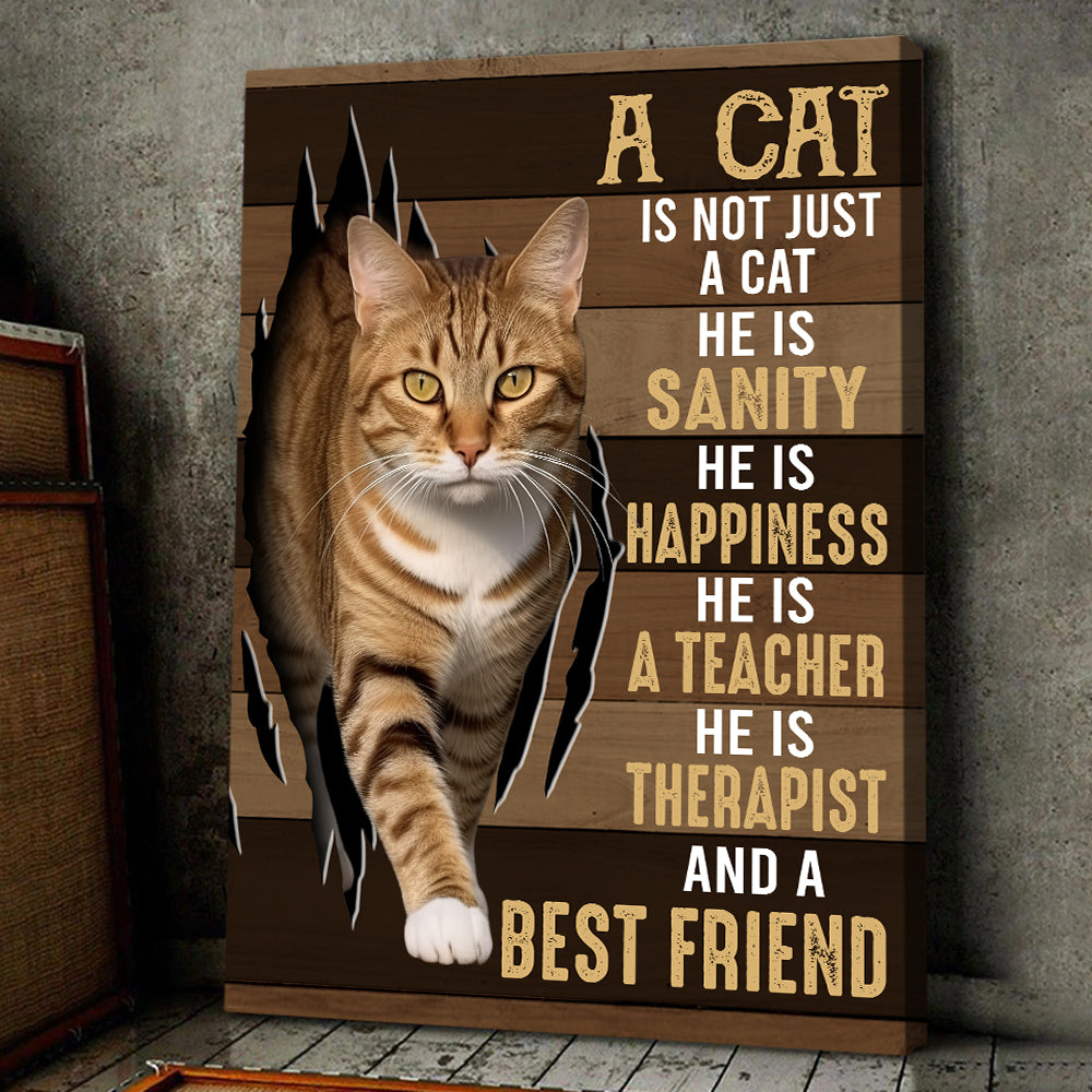 A Cat Is Not Just A Cat, Cat Canvas Painting, Wall Art Decor - Poster Gift For Cat Lovers