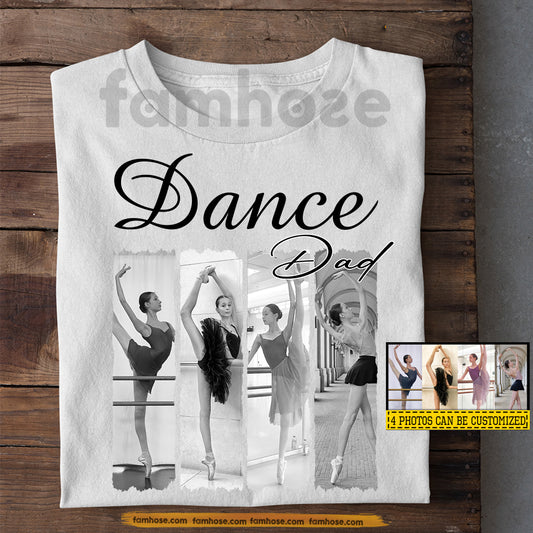 Personalized Ballet Dad T-shirt, Dance Dad Tees Father's Day Gift For Ballet Lovers