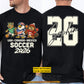 Personalized International Soccer Championship 2026 Two-sided T-shirt, USA Canada Mexico Football Tournament 2026 Tees Sport Gift