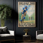 Cycling Canvas Painting, The Only Time You Should Ever Look Back Sport Wall Art Decor, Poster Gift For Cycling Lovers