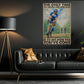 Cycling Canvas Painting, The Only Time You Should Ever Look Back Sport Wall Art Decor, Poster Gift For Cycling Lovers